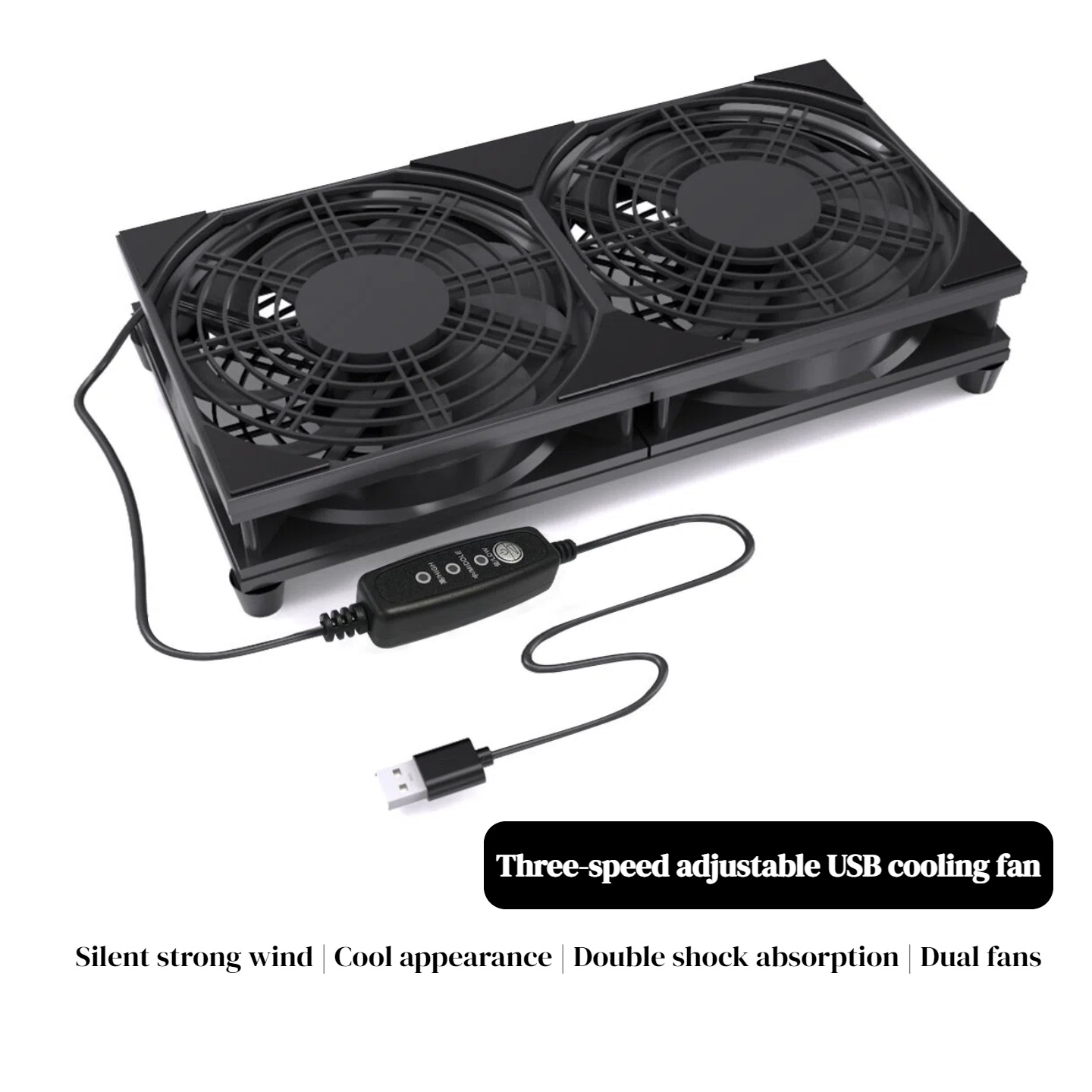 Gaming Console In - Kipas Pendingin USB Ganda dengan Kontrol