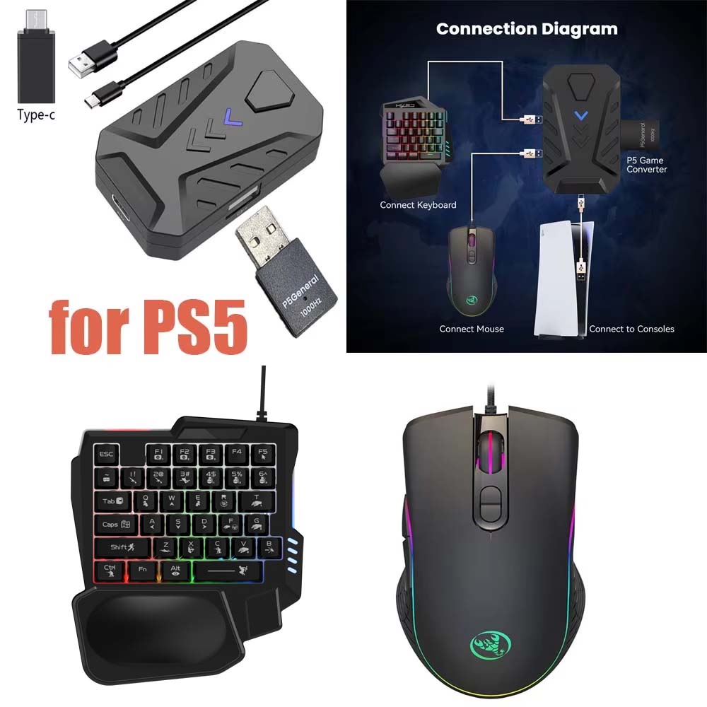 Gaming Console Latest - Untuk PS5 Gaming Keyboard Mouse Combo