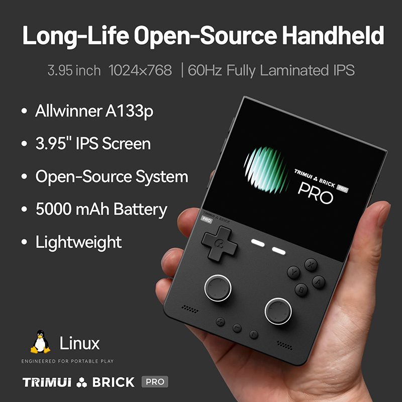 TRIMUI BRICK PRO BARU 3.95 Inc - Gaming Console Under 5000 ulasan dan harga