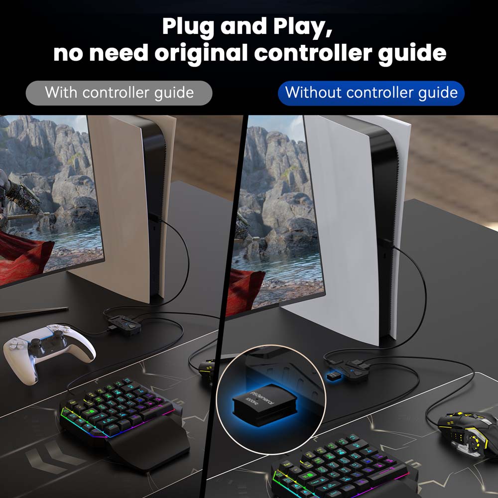Untuk PS5 Gaming Keyboard Mous - Gaming Console Latest ulasan dan harga