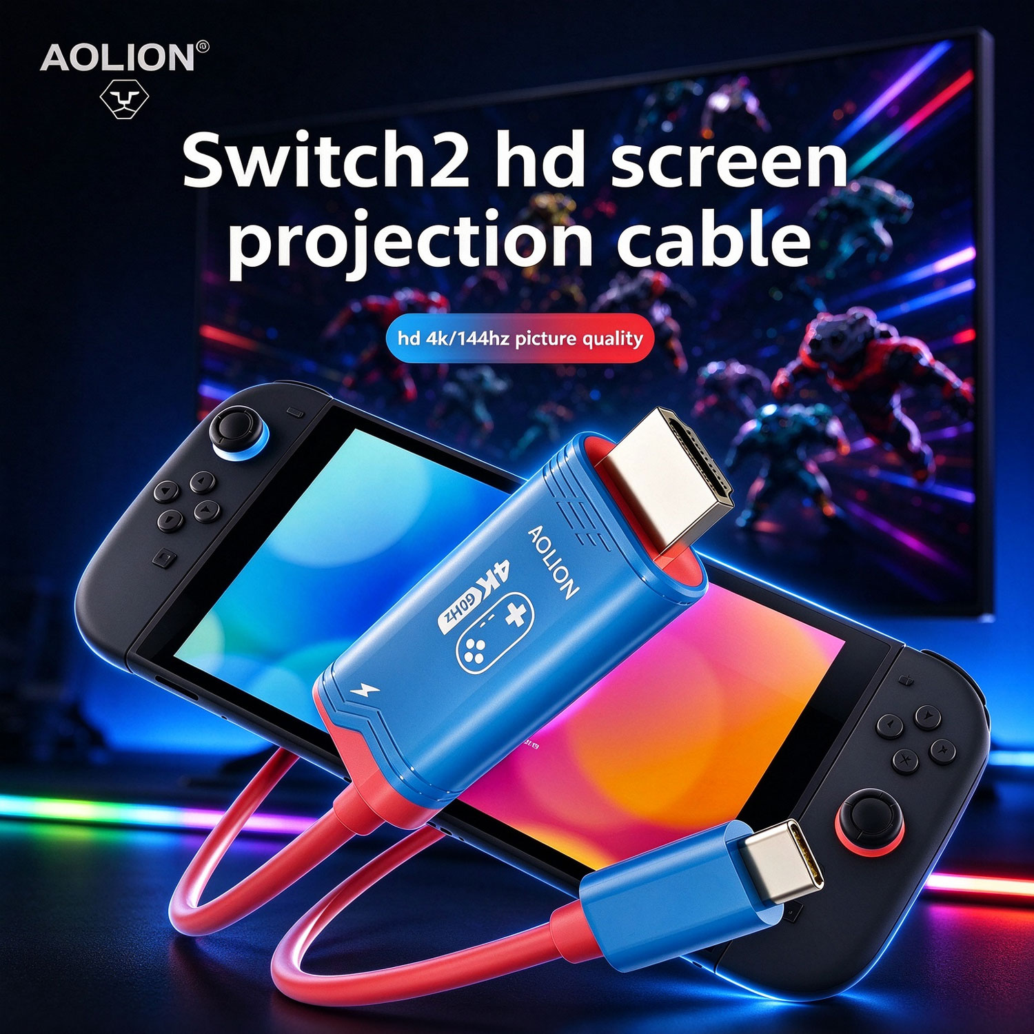 Kabel Pemancar Layar HDMI AOLI - Gaming Console Buttons ulasan dan harga